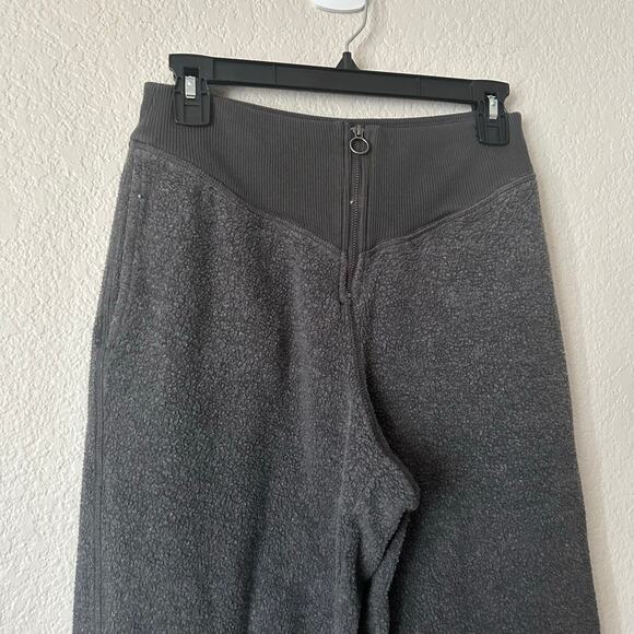 Aerie Sherpa Fleece Corset Jogger Dark Gray Size Small - Picture 4 of 6